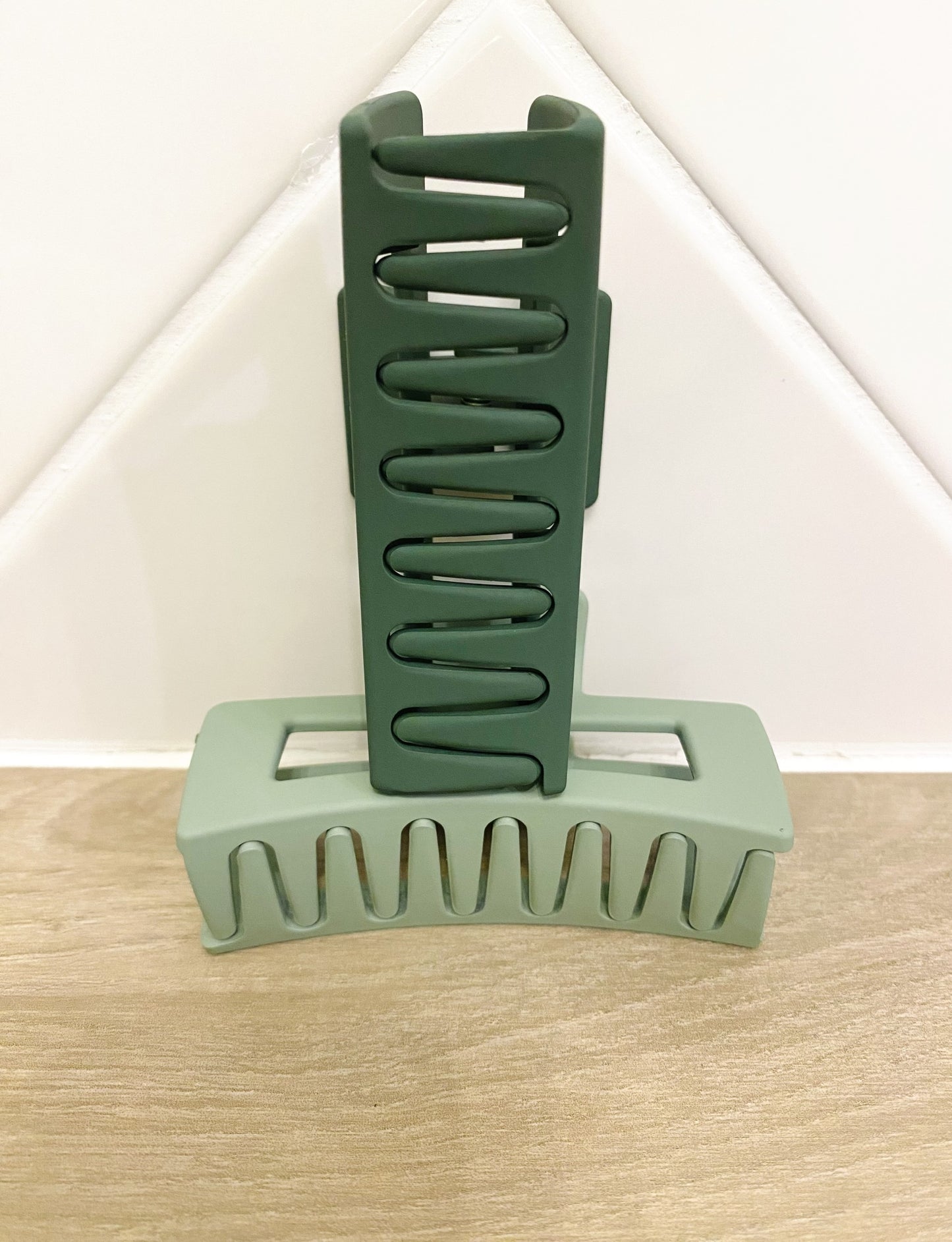Set de 2 pinces à cheveux – Vert matcha