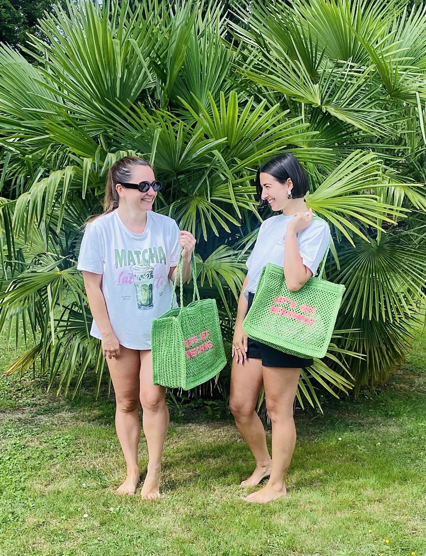 Sac en paille vert matcha – LET’S GET BEACHING
