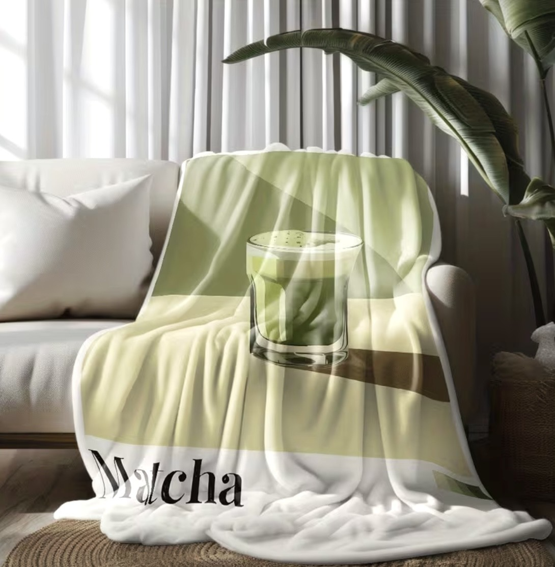 Plaid MATCHA – 100×150 cm – Ultra Doux & Cocooning