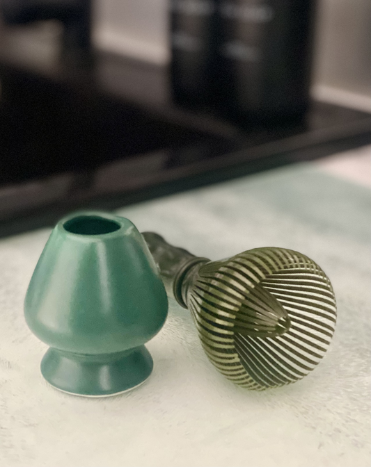 Chasen Révolution Matcha – Plastique vert matcha & support