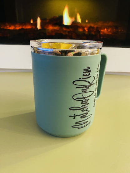 Mug isotherme étanche vert “Matcha ou rien” – 500 ml