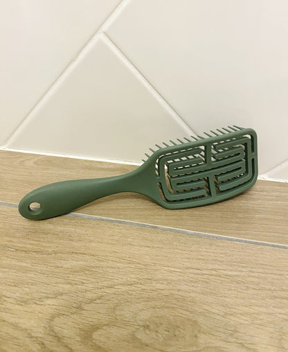 Brosse à cheveux anti-casse – Verte 20 cm