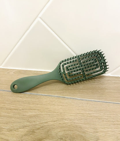 Brosse à cheveux anti-casse – Verte 20 cm