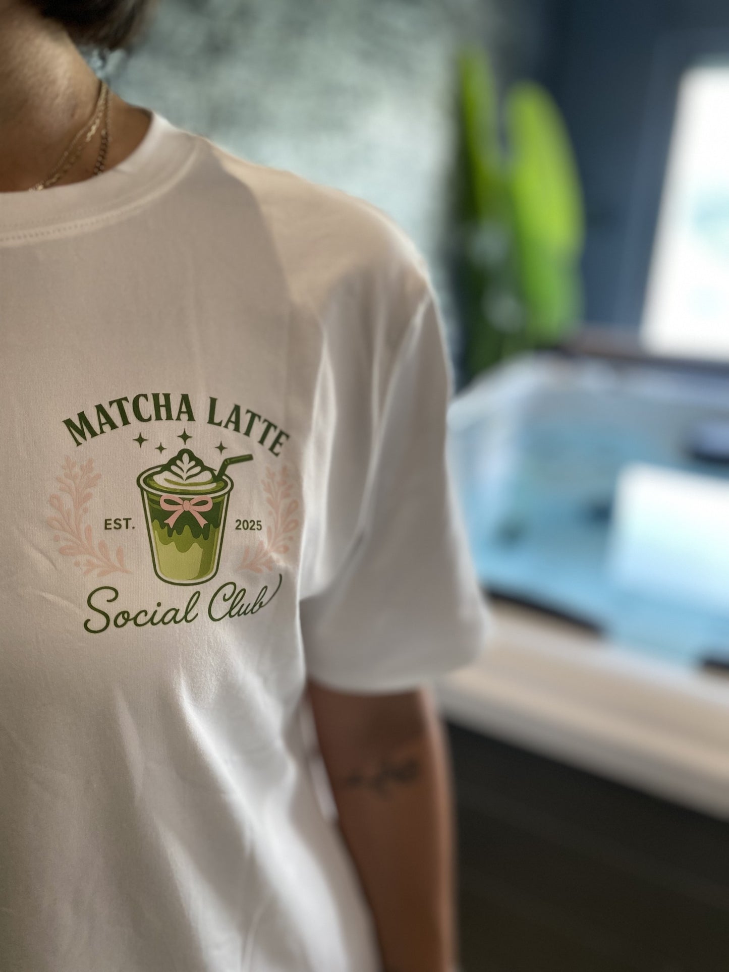 T-shirt “Matcha Latte Social Club” – Édition limitée 2025