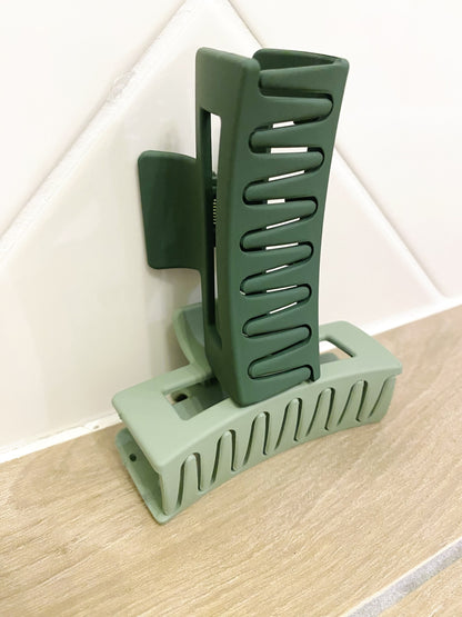 Set de 2 pinces à cheveux – Vert matcha