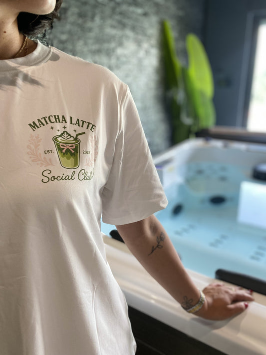 T-shirt “Matcha Latte Social Club” – Édition limitée 2025