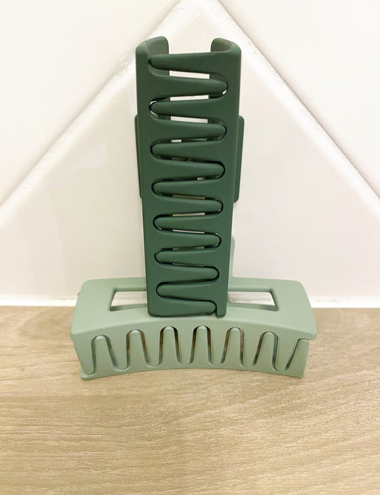 Set de 2 pinces à cheveux – Vert matcha